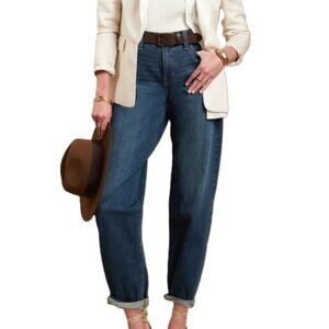 Banana Republic Jeans. Barrel Leg baggy sz 24 TALL - NEW